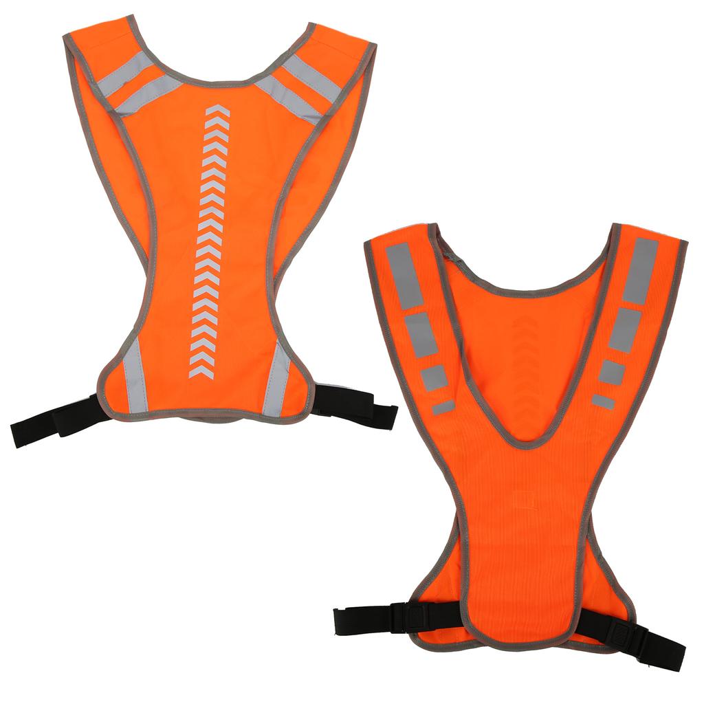 High Visibility Safety Vest Adjustable Reflective Jacket for Running Jogging Walking Cycling