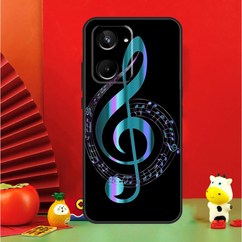 Musical Music Note For Realme GT6 GT7 15 Pro 10 11 12 13 14 Pro Plus C65 C67 C63 C61 C55 C51 C53 C35 C75 Case