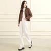 [Stand up collar jacket] Winter simple casual versatile short top for women