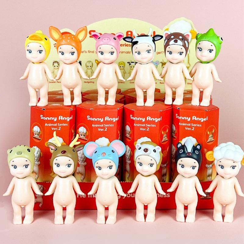 Angel Doll Mini Figure Animal Series Ver.1 Blind Box Anime Figures Cute Dolls Ornaments Fans Anime Christmas Birthday Gift Plaything