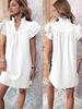 European & American Women's 2026 Summer Ruffle Sleeve V-neck Dress
