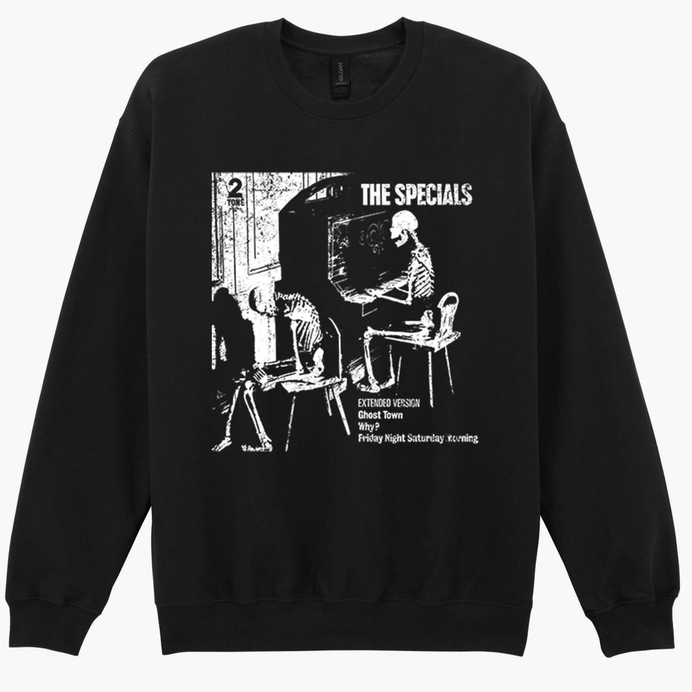 The Specials Ghost Town 2 Tone Ska Musik T-Shirt Sweatshirt Hoodie 523