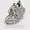 Silver Rhinestone Dad Shoes Women'S Ins Tide Summer ThickSoled Versatile Breathable Casual Sports Shoes
