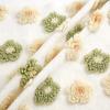 165X100Cm Thick Lamb Wool Jacquard Small Flower Fabric for Blanket Pillow Winter Coats Hats Plush Toys Bedding Diy Fleece Fabric