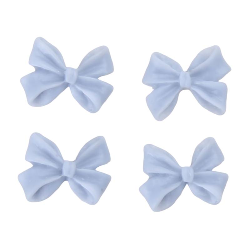 50pcs/set Bows Nail Charm Matte Bowknot Nail Charm Flatback Nail Charms Bows Nail Art Decoration DIY Bows Nails Jewelry