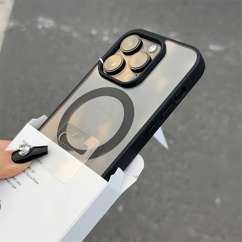 For Magsafe Wireless Charge Case For iPhone 11 12 13 14 15 Pro X XR XS Max 7 8 Plus Magnetic Bumper Transparent Cover