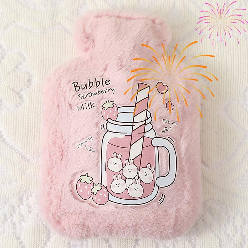1Pc Lovely Cartoon Hand Po Warm Water Bottle Mini Hot Water Bottles Portable Hand Warmer Girls Pocket Hand Feet Hot Water Bags