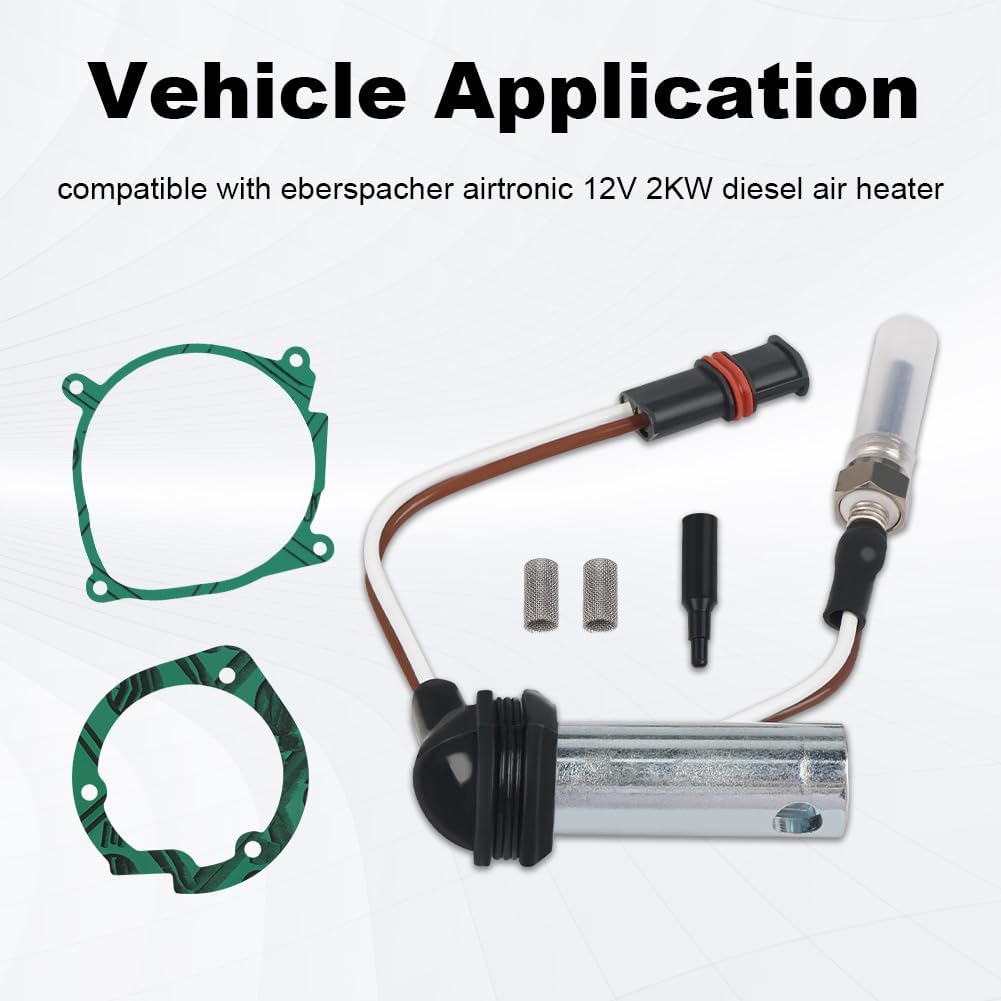 

12V Heater Glow Plug Repair Kit Parking Maintenance Compatible with Eberspacher Espar Airtronic 2KW D2 D4 D4S Replacement for 252069011300