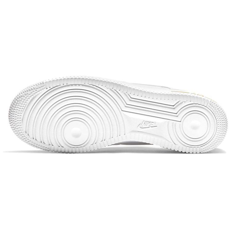 Nike Air Force 1 07 LV8 Gold Links Zebra Print Men Sneakers White Saturn-Gold Black DH5284-100