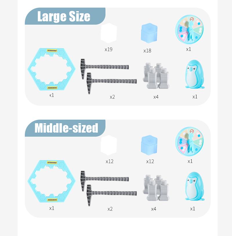 Eltern-Kind Interaktives Mini Kinder Rette den Pinguin Eisblockbrecher Falle Spielzeug Lustiges Tischspiel Spielzeug Stressabbau Dekoration