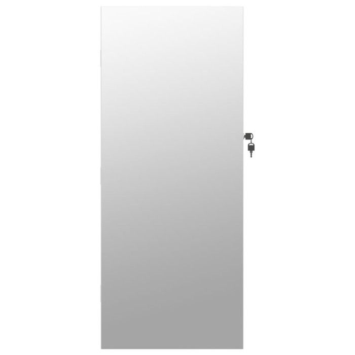VidaXL Jewelry Cabinet with Mirror and LED Lighting Wall-Mounted White 353241