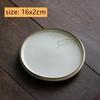 Chinese Ru Kiln Ceramic Tea Tray Teapot Teacup Mat Cute Cat Pot Bearing Round Gaiwan Tray Household Tea Set Decors Accessories