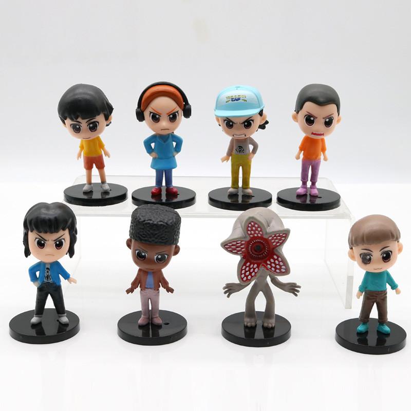 Stranger Things 5 Collectors Pvc Figurines With Bases For Desk Display And Collecting