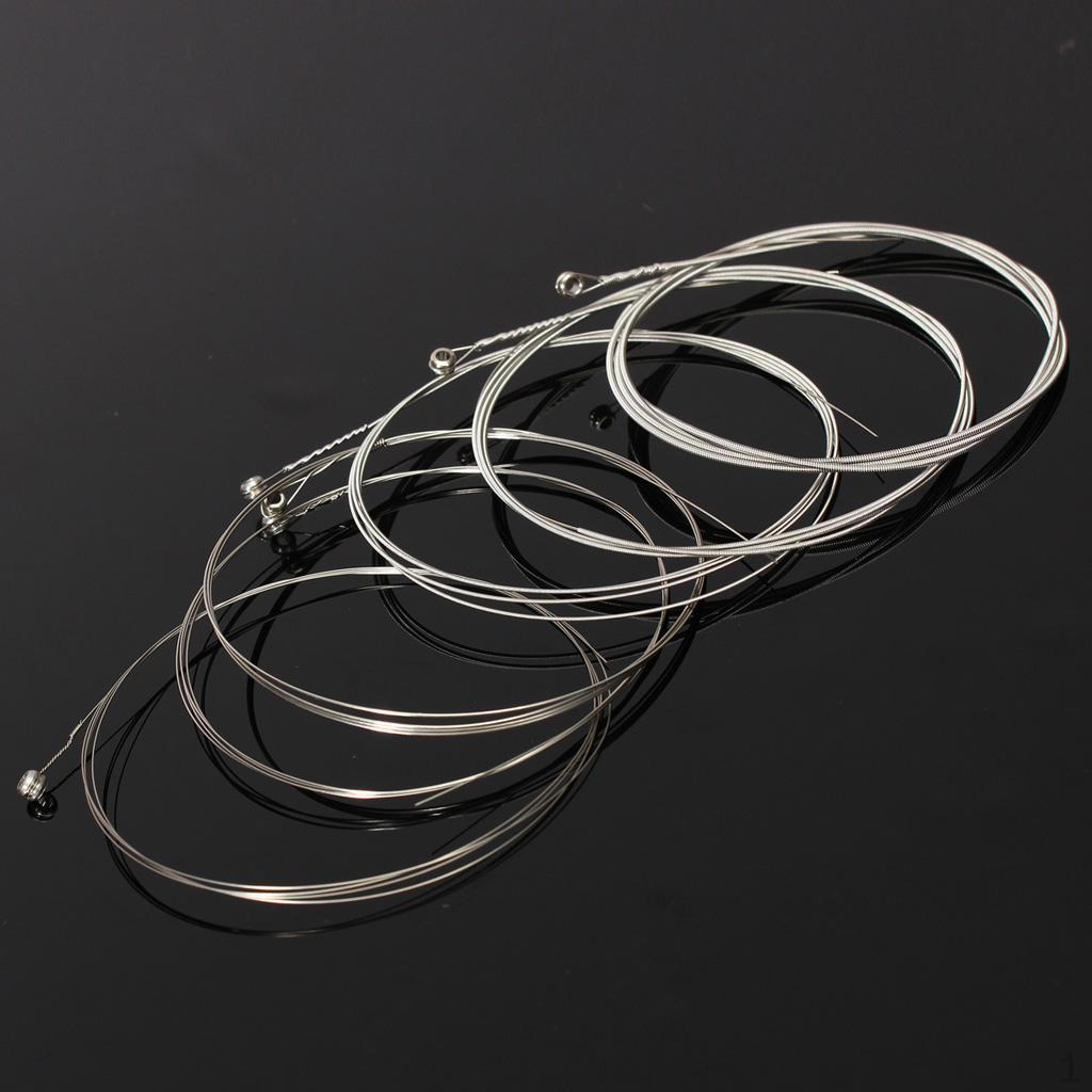 Set of 6 Pieces Electric Guitar Replacement Stainless Steel Strings Musical Instrument Accessory
