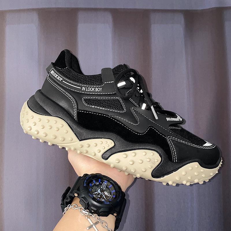 

Мода 2024 Весна Новая Мужская Обувь Тренд Японии и Южной Кореи Старая Обувь Стиль Харадзюку Повседневная Обувь Мужская Спортивная Обувь 44 чёрный