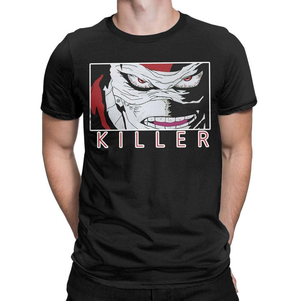 hero killer stain T Shirt for Men Cotton Hipster TShirts Crew Neck  Tees Short Sleeve Tops Plus Size