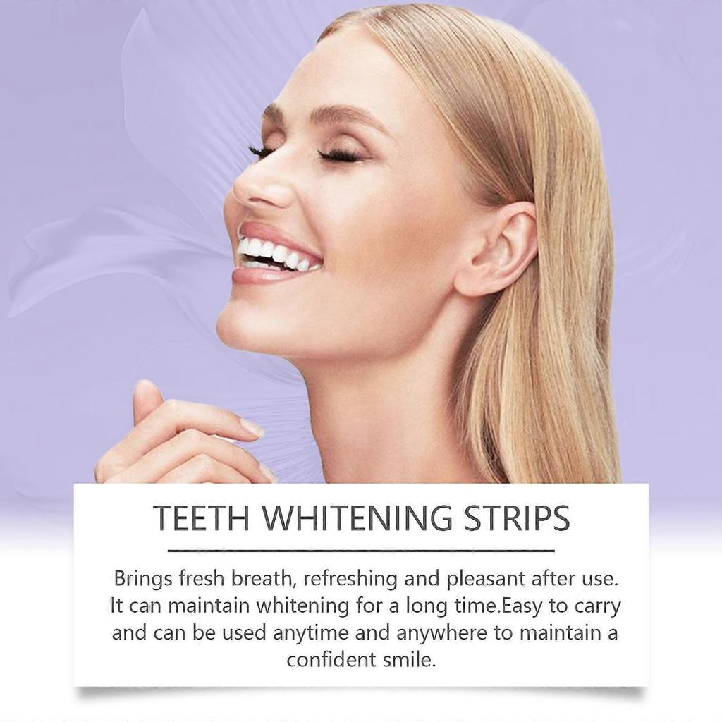 Limited time!!Oralhoe Teeth Whitening Strips - Deep Clean, Remove Stains And Yellowing, Freshen Breath, Brighten Teeth