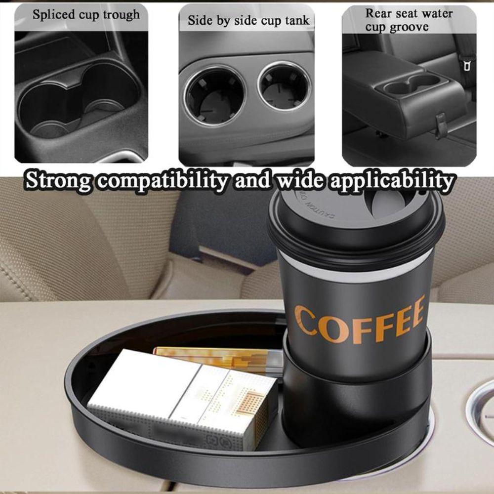 2 in 1 Travel Tray Stable Extend Cup Holder New Car Seat Snack Tray  Road Trip