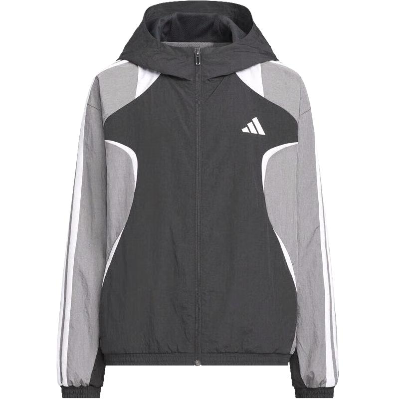 Adidas Boys  Colorblock Hooded Sports Jacket 152
