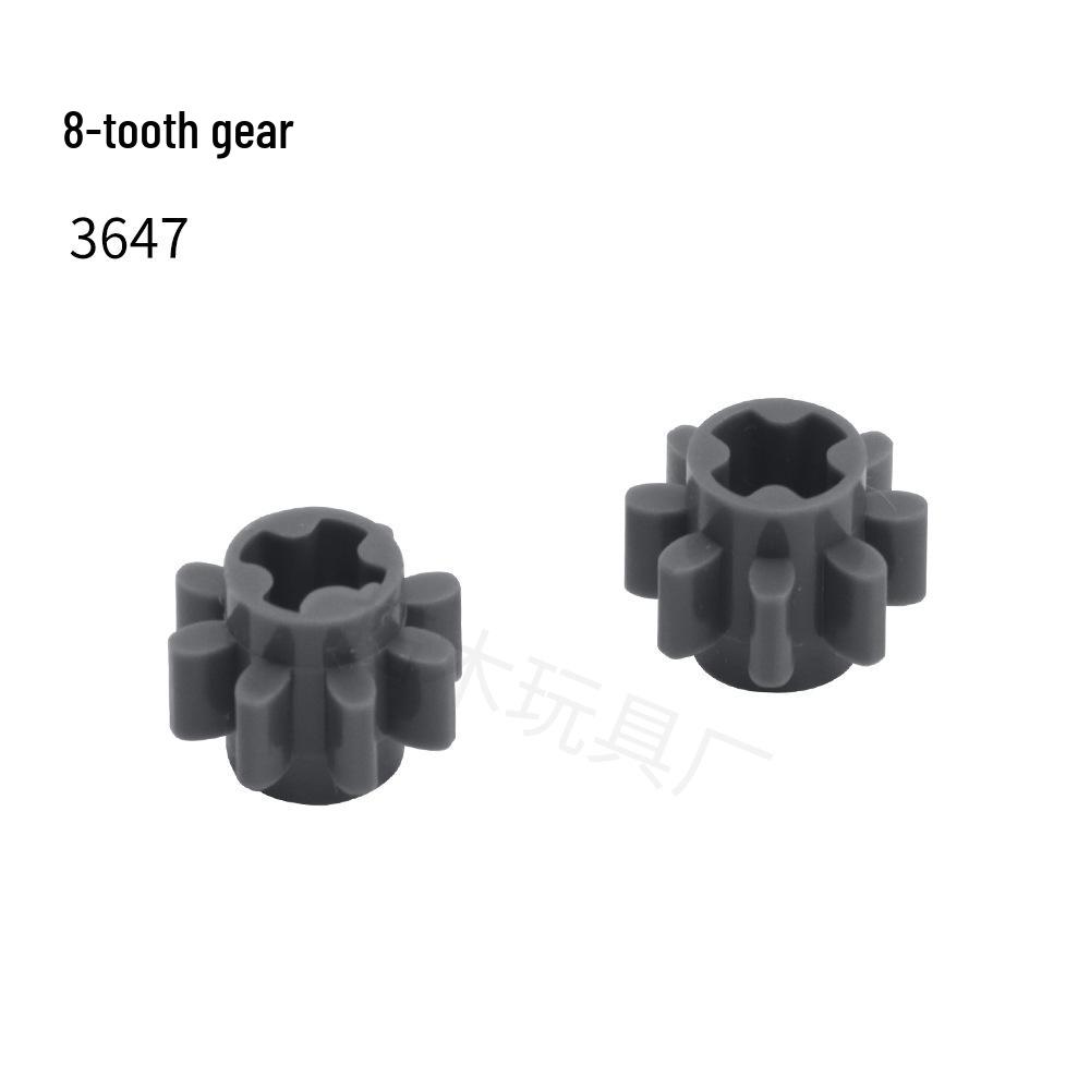 Compatible with LEGO 3647 Domestic Small Particle Blocks, 8-Tooth Gear