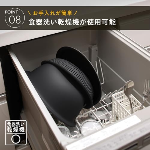 Marna Colander Bowl 21cm (Microwave Safe/Heat Resistant/Stackable) with Tray, Colander, Bowl Set, Heat Resistant Bowl, Dishwasher Safe, Steamer Compat