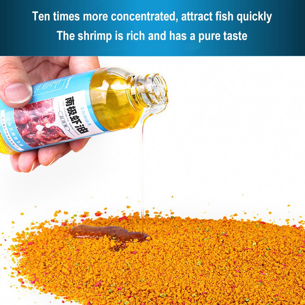 100/200ml Antarctic Shrimp Bait High Concentration Strong Fish Oil Enhancer Wild Attractant Bait Smell Bait Krill Fishing