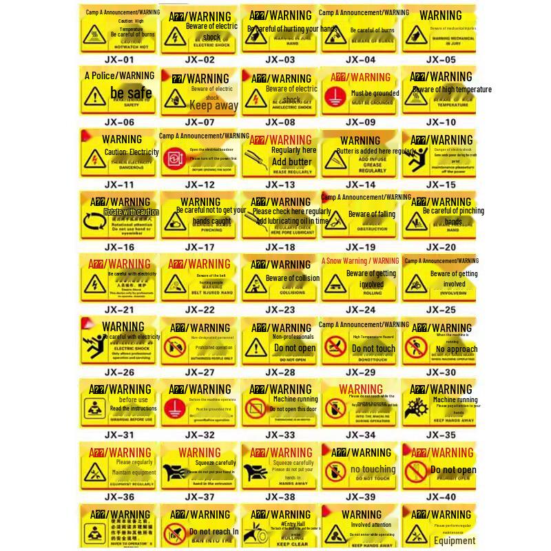 Electrical Hazard Warning Stickers