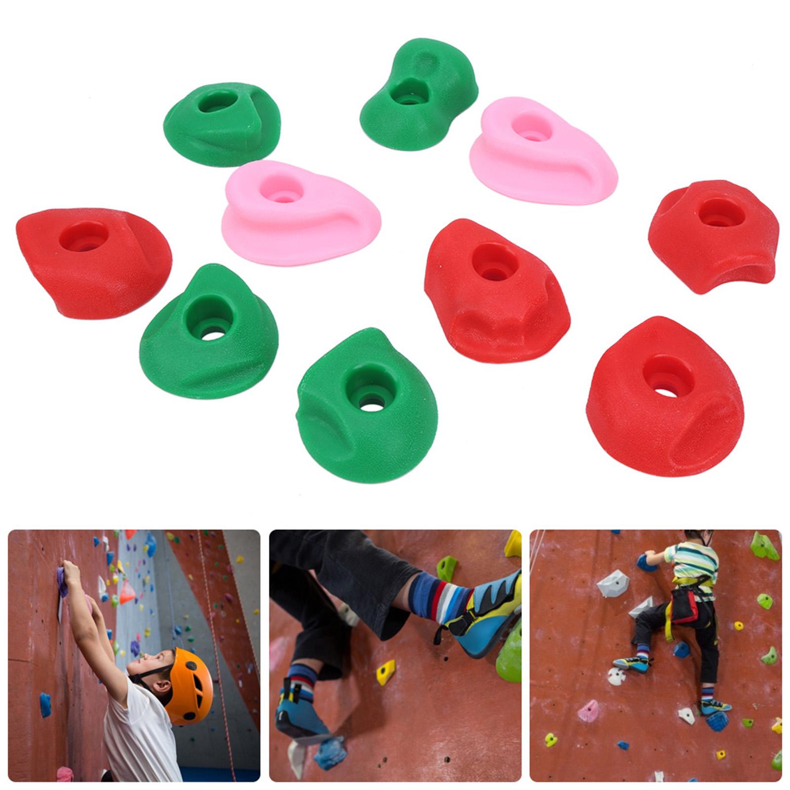 

Разноцветные зацепки для скалолазания. Безопасно использовать. Большие захваты для скальных стен. Захваты для лазания на открытом воздухе.