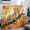 1PC Leopard Cat Print Flannel Blanket, High quality All Seasons, Home Decor, Warmth and Comfort, Perfect for Christmas Gifts