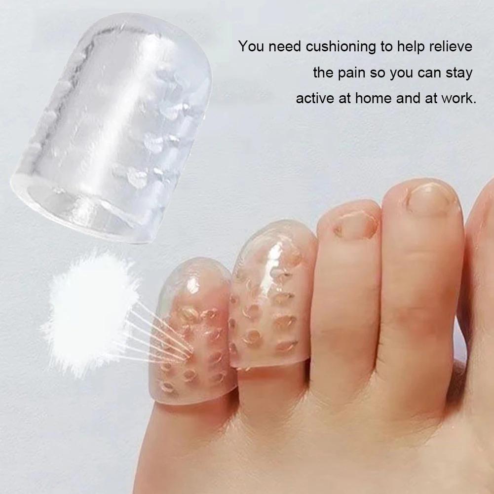 Elasticity Silicone Toe Caps Anti-Friction Breathable Toe Protector Prevents Blisters Finger Cover Toe Tube Protector Foot Care