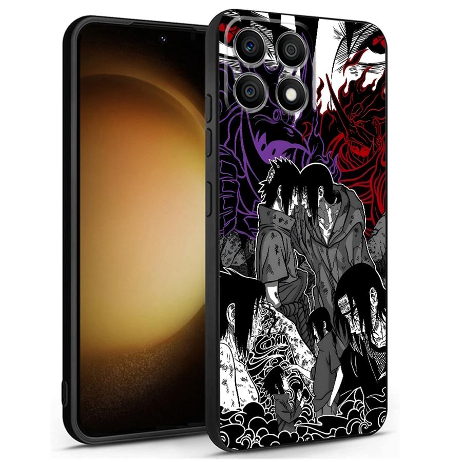 

Case for Honor X5b 200 400 Lite X7 X9a X8 X6 90 Magic5Lite 70 8X Black Soft Phone Cover Anime Man Itachi Honor X8 4G