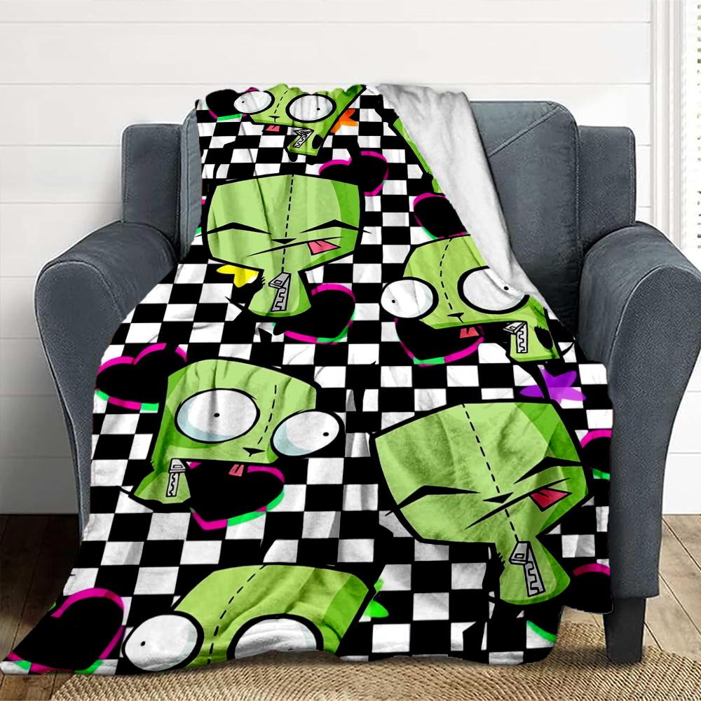 Alien Invasion Flannel Blanket Throw Blanket Soft Warm Sofa Bed Camping Car Home Decor Unique Christmas Gift C9302613