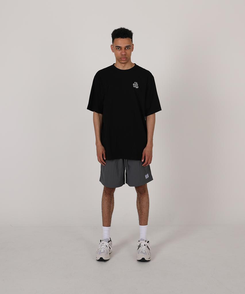 ALL DAY HOOPS Hoop S2 Logo Short Sleeve T-Shirt Black