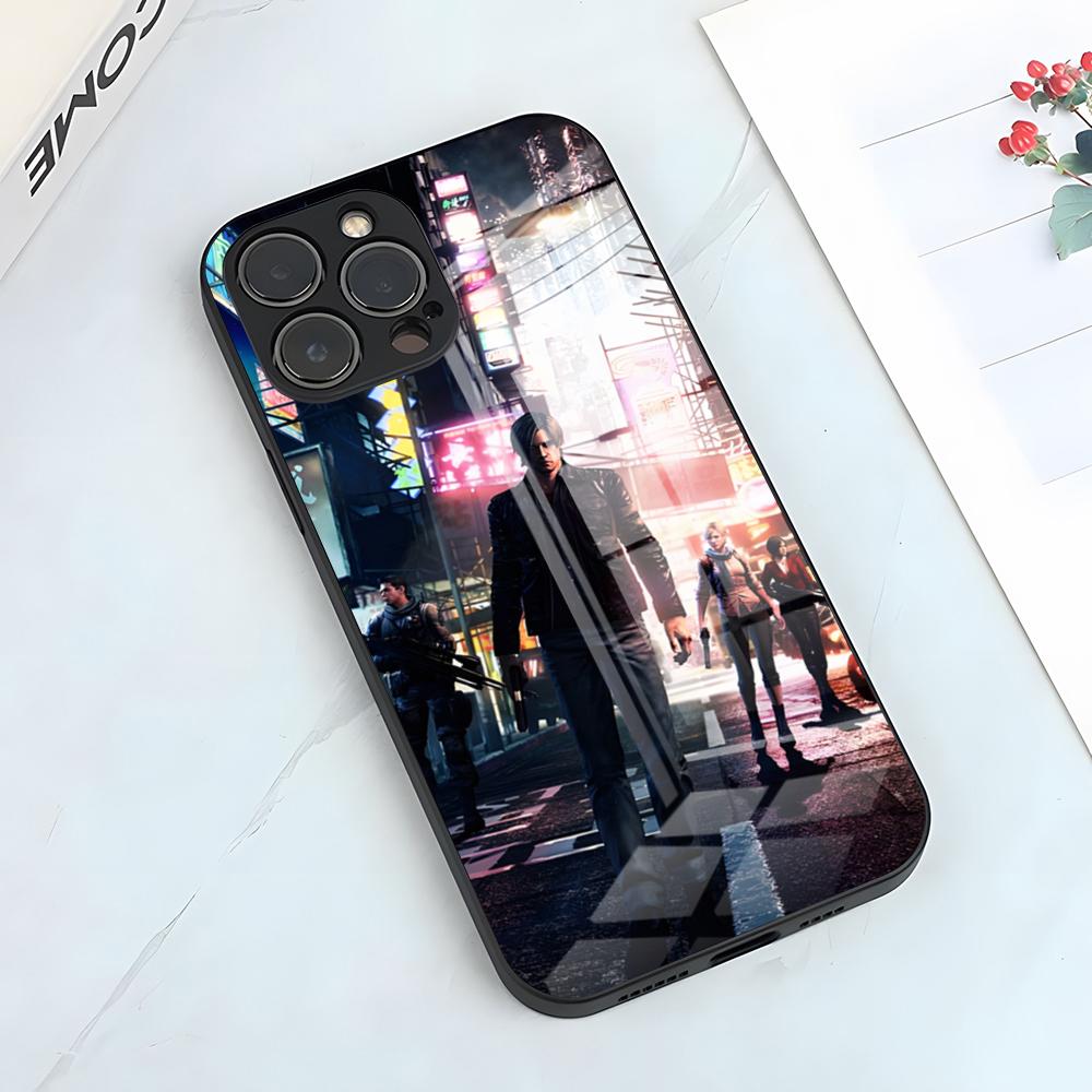 Resident Evil Umbrella Phone Case For IPhone 17 Pro Max 15 Pro 16 14 Plus 12 13 Mini 11 Pro Shockproof Glass Cover