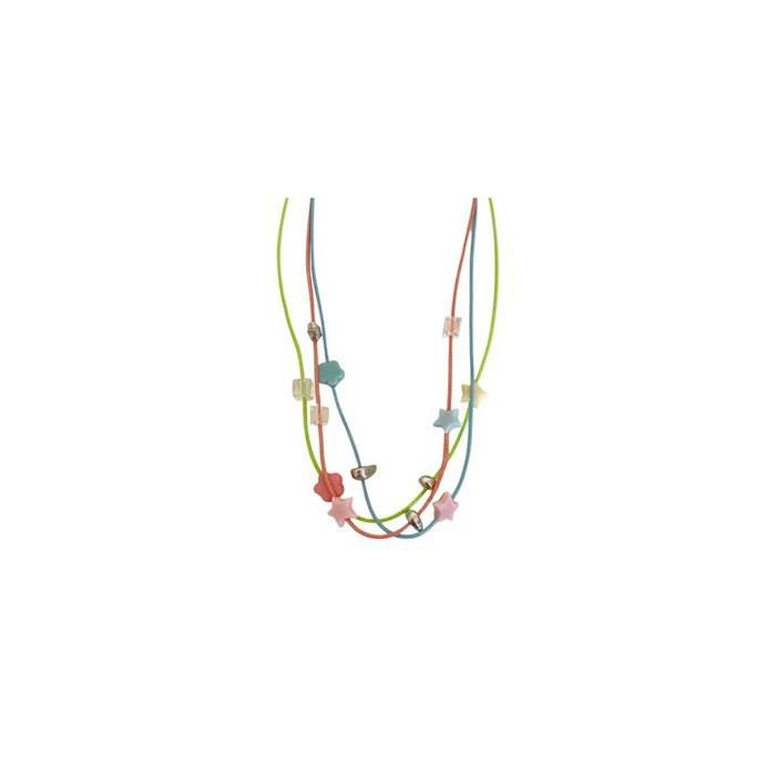 Dopamine Color Star Pendant Necklace Women's Summer Sweet Cool Design Clavicle Chain Stacked Neck Chain Accessories