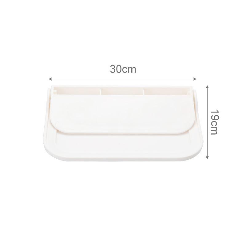 Folding Wall Mounted Shelf Saving Space Foldable Storage Rack Punch-Free Phone Holder Wifi Router Storage Tray BathroomOrganizer