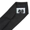 [ao-LABEL] Brand Tie (slim Tie) Available In 25 Colors - PinstripeBlack