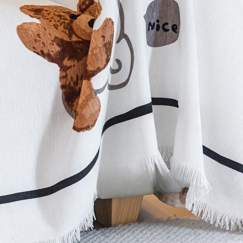 Sofa Towel Full Cover Cloth Cartoon Creative Chenille Sofa Cover All-Inclusive Universal Cover Anti-Scratching Sofa Cushion