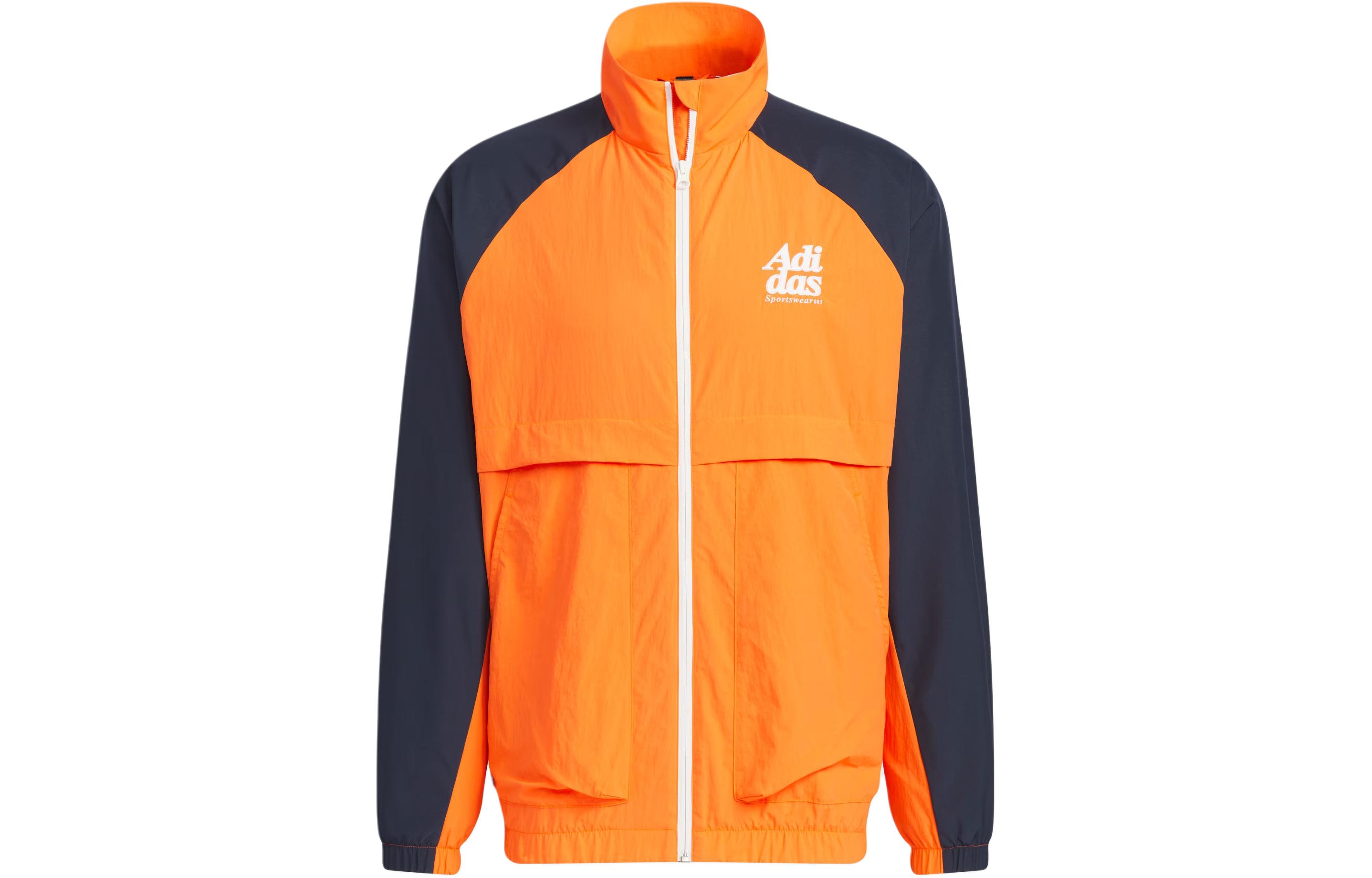 Adidas Small Logo Jacket Jackets & Coats Men s Half Impact Orange JI6858 XL