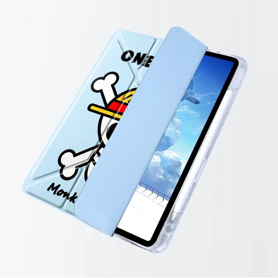 Custodia per Tablet con Logo One Piece Luffy per iPad Pro 2025 Mini 6 7 Pro 11a 10a 9a 8a 7a 12.9 pollici Air 4 5 M3 M2 1 2 M4 11 pollici
