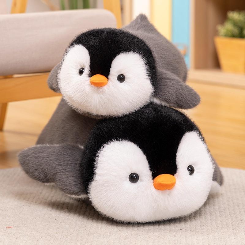 Cute Soft Lying Penguin Doll Rag Doll Aquarium Little Penguin Doll Children Accompany Soothing Rag Doll