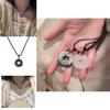 Mixed Material Pixiu Peace Buckle Necklace Animal/zodiac Shape O-chain Style Ethnic Fashion Accessory