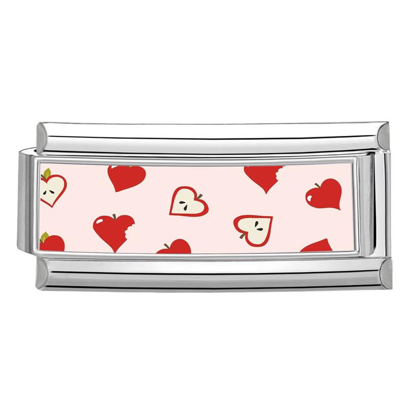 Creative Fruits Series Grape Cherry Lemon Coconut Orange Italian Charm Link Fit 9MM Stainless Steel Jewelry DIY Making Bracelet