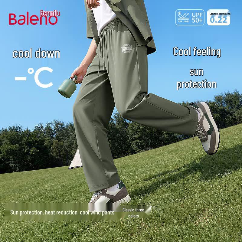 

Baleno Men s Summer Ice-Cool Sun Protection Straight-Leg Casual Pants L