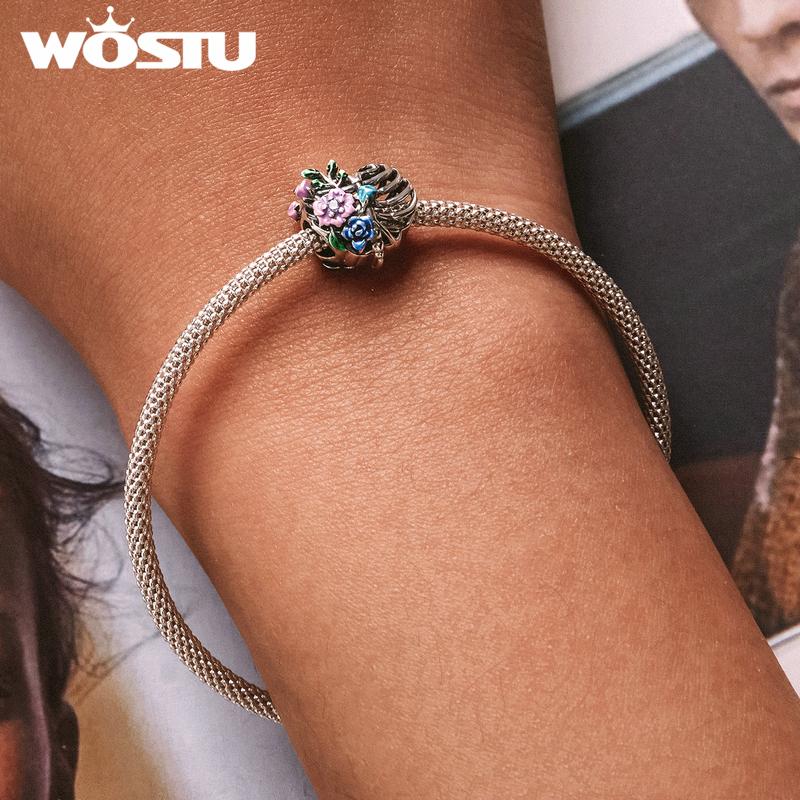 Acquista WOSTU 925 Sterling Silver Infinite Love Bracciale Con Ciondoli Di Base Pave Impostazione CZ Per Donne Perline E Ciondoli Con Ciondolo Gioielli Fai Da Te In Italia A Partire Da 27 - Foto 2
