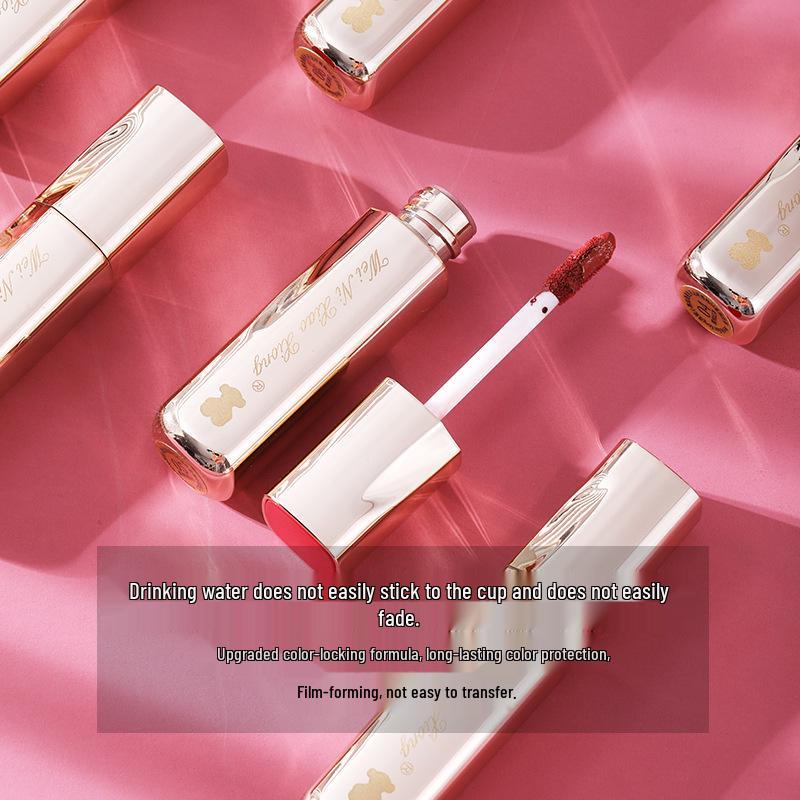 Winnie the Pooh Silky Smooth Lip Glaze - Vibrant, Non-Stick, Trendy Student Style