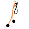 Halloween Pumpkin Keychain with Bat Charm and Rope Design Durable Lightweight Accessory for Bags and Keys Suitable for Seasonal Decoration