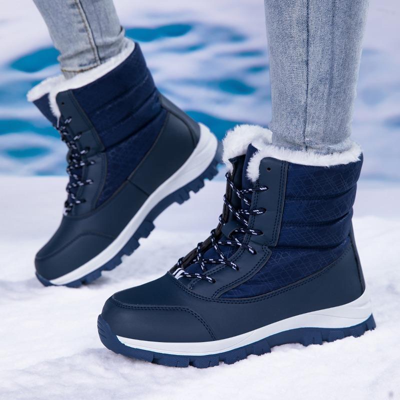 Women's High-top Cotton Shoes Boots Large-size Outdoor Anti-slip Waterproof Women's Snow Boots Winter Shoes for Women