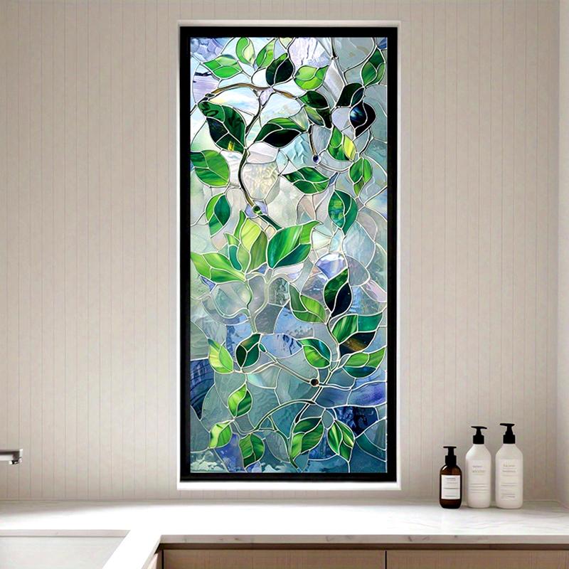 1 buc Decor Acasă DIY 45x100CM Retro PVC Electrostatic Protecție Intimitate Autocolante Geam Mat