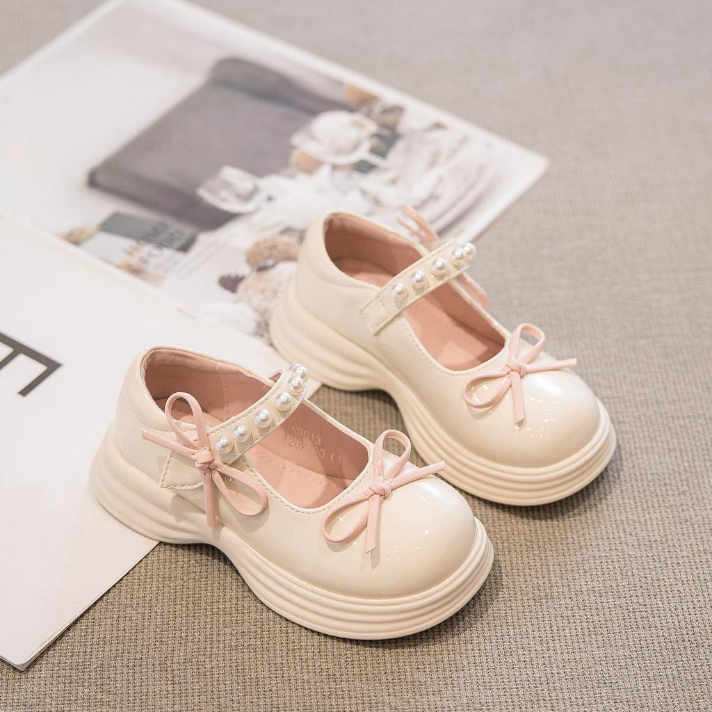 6-15 Years Old Girls Princess Shoes Children's Leather Shoes Soft Sole Loafers Girls Fashion Single Shoes High-end Performance Shoes